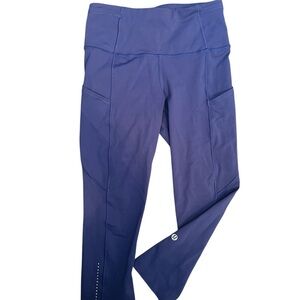 Size 4 Blue lululemon Leggings